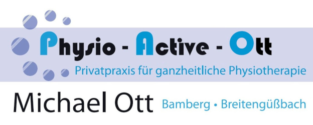 Logo Physio-Active-Ott - Privatpraxis für ganzheitliche Physiotherapie - Michael Ott, Bamberg und Breitengüßbach